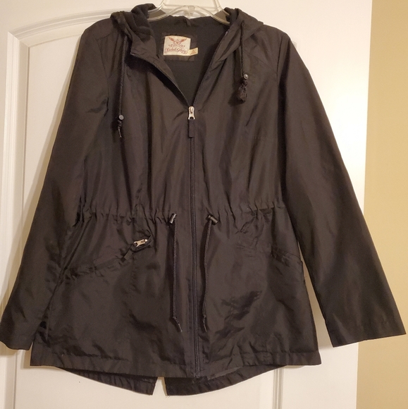 No Boundaries Jackets & Blazers - No boundaries trendy black raincoat 🌧💧🌦